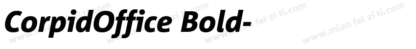 CorpidOffice Bold字体转换